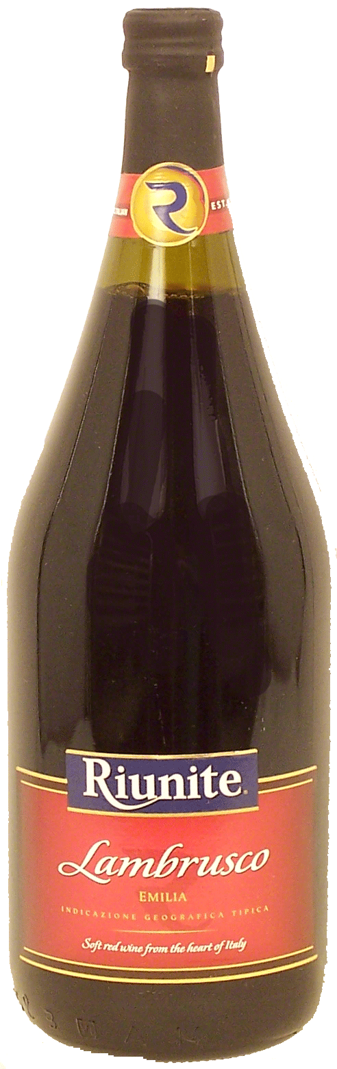 Riunite Lambrusco soft red wine from the heart of Italy, 8% alc. by vol. Full-Size Picture